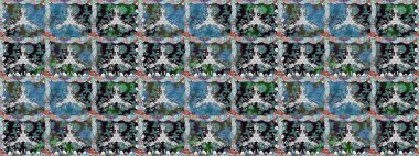 Moda baskısı. Raster illüstrasyonu. Eski model. Dekorasyon ve tasarım için güzel bir desen. Çiçeğin suluboya çizimlerinin mükemmel deseni. Suluboya kusursuz desen.