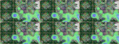 Çiçek desenli raster, yeşil çizgi grafik desenli soyut raster arkaplan. Modern stil dokusu.