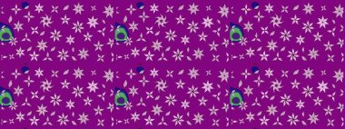 Küçük çiçekteki sevimli çiçek deseni. Mor renkte çiçekler.