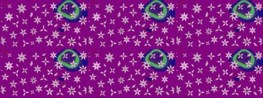 Çiçekli eskiz deseni. El çizimi. Mor renkli çiçekler. Suluboya çizimi.