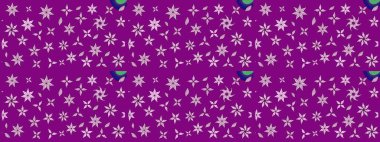 Mor renkte güzel çiçekli eskiz deseni, suluboya çiçek deseni, duvar kağıdı, kart ya da kumaş için fayanslı. Raster..