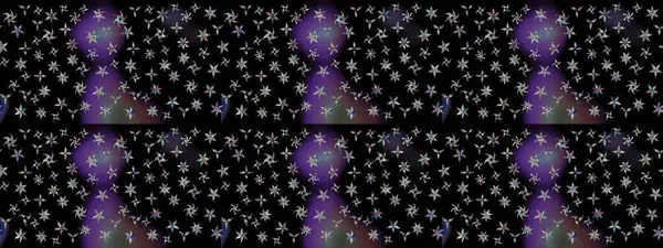 Vadinin çiçekleri siyah renklerde. Çiçeksel çizim kalıbının çizimi.