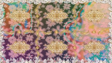 Bej renklerde raster altın desen. Soyut duvar kâğıdı, ambalaj dekorasyonu. Kış sembolü, Mutlu Noeller, Mutlu yıllar 2019. Altın kar taneleri basit, pürüzsüz desen.