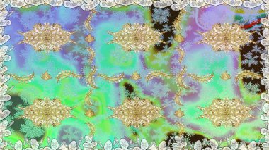 Şam, tasarım için kusursuz desen. Tarafsız renklerde, altın elementli pürüzsüz desen.