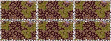 Çiçekler, yapraklar, dekoratif elementler, sıçramalar, lekeler, el çizimleri çizimleri ve Doodle çizimleri, grafik raster çizimleri.