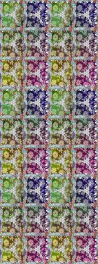 Tarafsız renklerde çiçekler. Kusursuz çiçek deseni duvar kâğıdı olarak kullanılabilir. Raster illüstrasyonu.