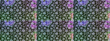 Üzerinde gri renkte çiçekler olan bir çiçek deseni çiz. Suluboya tarzında gri renkte çiçekler.