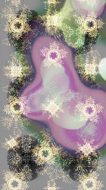 Mandalas 'ın dekoratif dokusu. Stilize Çiçekler. Kumaş veya Duvar Kağıdı Tasarımı. Raster illüstrasyonu. Folk Style. Lace Snowflakes 'in etnik kökü. Tekstil için Lacy Moda Yazdırma.