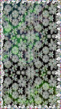 Parlak elementlerin. El çizimi Raster çizimi. Duvar kağıdı, web sayfası arka planı, ambalaj kağıdı, davetiye, broşür, afiş veya web sitesi için kusursuz çiçek deseni kullanılabilir.