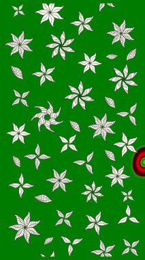 Raster Moda kumaş deseni. Çizgi çizimi kalıbı. Şirin çiçekler..