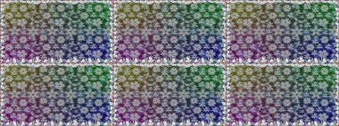 Raster. Gri renkli güzel çiçeklerle kusursuz desen, suluboya çiçek deseni, duvar kağıdı, kart veya kumaş için fayanslı..