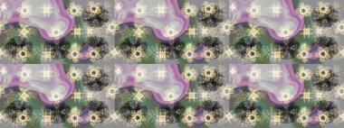 Renkli elementlerle Raster ilginç desen