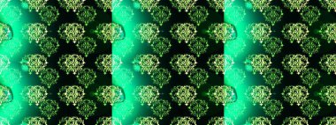 Çiçek desenli raster, yeşil, siyah ve mavi çizgi grafik desenli soyut raster arkaplan. Modern stil dokusu.