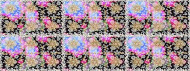 Gri renkli ve altın elementli altın desenli. Raster oryantal süs. Kusursuz altın desen.