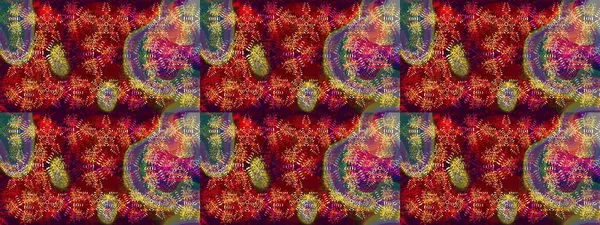 Renkli elementlerle Raster ilginç desen