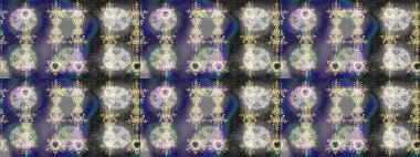 Renkli elementlerle Raster ilginç desen