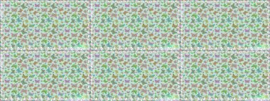 Tarafsız ve yeşil renkler üzerine bir resim. Kusursuz bir geçmişi var. Soyut renkli güzel kelebek. Raster illüstrasyonu.