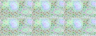 Raster illüstrasyonu. Tarafsız ve yeşil renklerde sanat kelebekleri. Renkli kelebeklerin kusursuz arka planı. Koleksiyon Defteri için Resim.