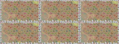 Raster Kelebekleri deseni. Soyut, pürüzsüz bir arkaplan. Güzel bir kumaş tasarımı. Bej ve nötr renkler üzerine resim.