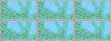 Bahar Kelebeği teması. Duvar kağıdı için böcek dokusunun tekrarı. Raster illüstrasyonu. Mavi ve nötr lekeli oldukça pürüzsüz kelebek kumaşı..