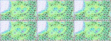 Kelebek tasviri. Yeşil ve mavi arka planda güzel renkli kelebek. Raster. Sırtın için parlak bir dövme. Tropik gerçekçi kelebek.