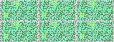 Tekstil baskısı için ekose kelebek. Raster illüstrasyonu. Mavi ve yeşil renkler üzerine illüstrasyon. Kusursuz desen. Karala, karala, karala.