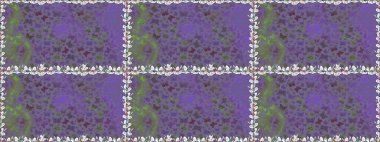 Sevimli kelebekler. Raster geleneksel halk güzel dekoru menekşe ve giysi tasarımı için nötr arkaplan.