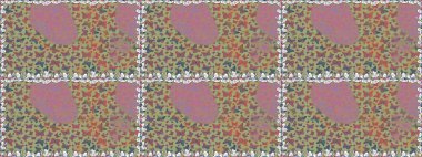 Albüm için resim. Renkli kelebeklerin kusursuz arka planı. Raster illüstrasyonu. Tarafsız ve pembe renkte sanat kelebekleri.