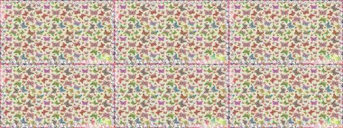 Raster. Karala, karala, karala. Kelebek deseni. Duvar kâğıdı, giysi, erkek ve kızlar için soyut, kusursuz desen.