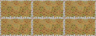 Renkli Kelebeklerle Bahar Arkaplanı. Kart, Davetiye ve Yazdırma için Şirin Kadınsı Desen. Güzel Kelebek Siluetleriyle Moda Dekorasyonu. Sarı ve kahverengi renkler üzerine Raster Arkaplanı.