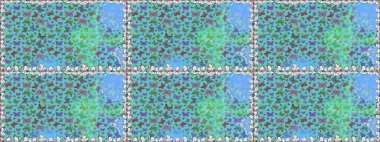 Giysiler için böcek kumaşı klipsleri tekrarlanıyor. Davetiye, kart ve parmak izi için basit kadınsı bir model. Uçan kelebek keten temalı Raster sanatı. Mavi ve yeşil renkteki kusursuz kelebek şablonu