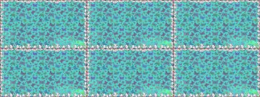 Albüm için resim. Renkli kelebeklerin kusursuz arka planı. Mavi ve nötr renklerde sanat kelebekleri. Raster illüstrasyonu.