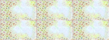 Raster illüstrasyonu. Yüzey dokuları, duvar kağıtları, web sayfası geçmişi, tekstil için mükemmel. Tarafsız ve bej renkli resimler. Kusursuz bir arka plan. Renkli sevimli kelebek.