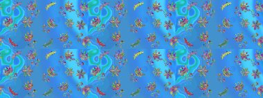 Renkli elementlerle Raster ilginç desen