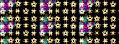 Soyut kar taneleri arkaplanda izole edilmiş düz dizayn. Raster kar taneleri arka planda. Kar taneleri deseni. Raster illüstrasyonu. Kar tanesi renkli desen.