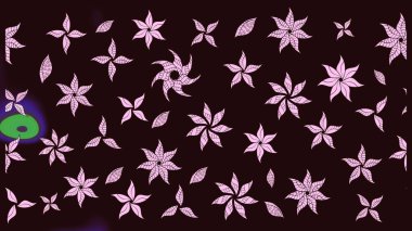 Şirin, zarif çiçekler Raster illüstrasyonu. Yapraklı çizim şekli. Poster ya da kapak için arka plan. Davetiye ve kartpostal tasarımı için dekoratif çiçek unsurları. Tekstil için figür.