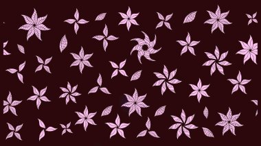 Kahverengi renkli çiçekler. Renkli Bahar temalı eskiz kalıbı. Çiçekli çiçek deseni, suluboya. Düz Çiçek Elementleri Tasarım Raster illüstrasyonu.