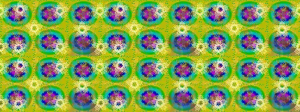 Sarı, yeşil ve mavi renkler ve kar taneleri. Renkli arka planda izole tatlı kar taneleri. Raster illüstrasyonu.