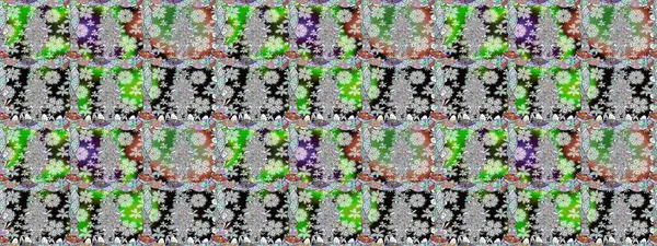 Düz Çiçek Elementleri Tasarımı. Kusursuz çiçek deseni. Raster illüstrasyonu. Güzel kumaş deseni. Asya tekstil tarzında. Renkli Bahar Teması Kusursuz Arkaplan.