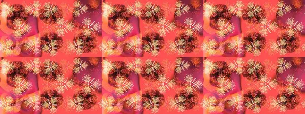 Kar taneleri deseni. Kar tanesi süsleme deseni. Kar taneleri arka planda. Raster illüstrasyonu. Renkli arkaplanda izole edilmiş kar tanelerinin düz tasarımı.