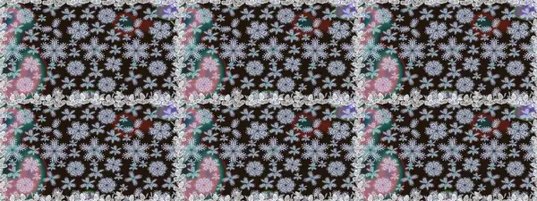 Raster illüstrasyonu. Kahverengi renkli çiçekler. Çiçek süsü ile kusursuz desen.