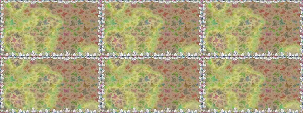 Kelebek desenli güzel çizim tasarımı. Tarafsız ve bej renkli resimler.