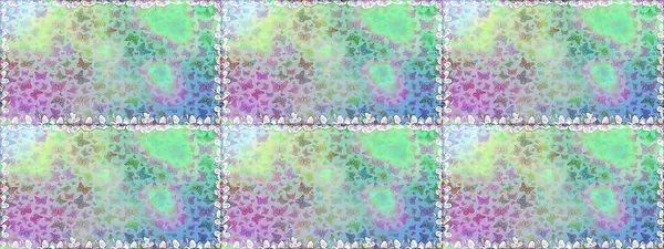 Sonsuz. Erkekler, kızlar, elbiseler, duvar kağıtları için soyut, pürüzsüz desen. Raster illüstrasyonu. Çizim, karalama, karalama. Kelebeklerle kusursuz desen.