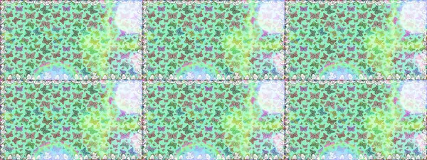 Basit bir şekilde. Kelebek görüntüsü. Tropikal kelebek deseni mavi ve nötr renklerde. Raster illüstrasyonu. Çiz, çiz, çiz.