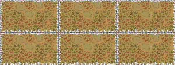 Renkli Kelebeklerle Bahar Arkaplanı. Kart, Davetiye ve Yazdırma için Şirin Kadınsı Desen. Güzel Kelebek Siluetleriyle Moda Dekorasyonu. Sarı ve kahverengi renkler üzerine Raster Arkaplanı.