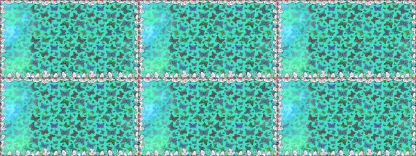 Kelebek. Kusursuz. Mavi ve yeşil arkaplanda izole edilmiş web tasarımı için renk çizgisi düzenleyici.