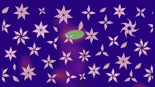 Motley illüstrasyonu. Küçük çiçekte güzel bir desen. Küçük renkli çiçekler. Mavi çiçekli bahar çiçekleri. Moda baskıları için zarif bir şablon.