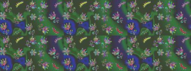 Kar taneleri tasarımı. Son moda kar taneleri ve elementler onun kartlarını gösteriyor. Retro stil dokusu, şablon kış elementleri. Modern tasarım posteri, kapak, kart tasarımı yeşil, mor ve mavi renkler.