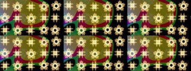 Raster Noel soyut renkli arka plan ve düşen kar tanesi. Raster illüstrasyonu. Kar tanesi arkaplanı.