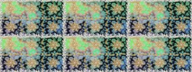 Gri renkli ve altın elementli altın desenli. Raster oryantal süs. Kusursuz altın desen.